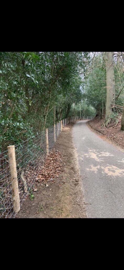 This is a photo of stock fencing installed along the side of a country road. By Fast Fix Fencing Brandon